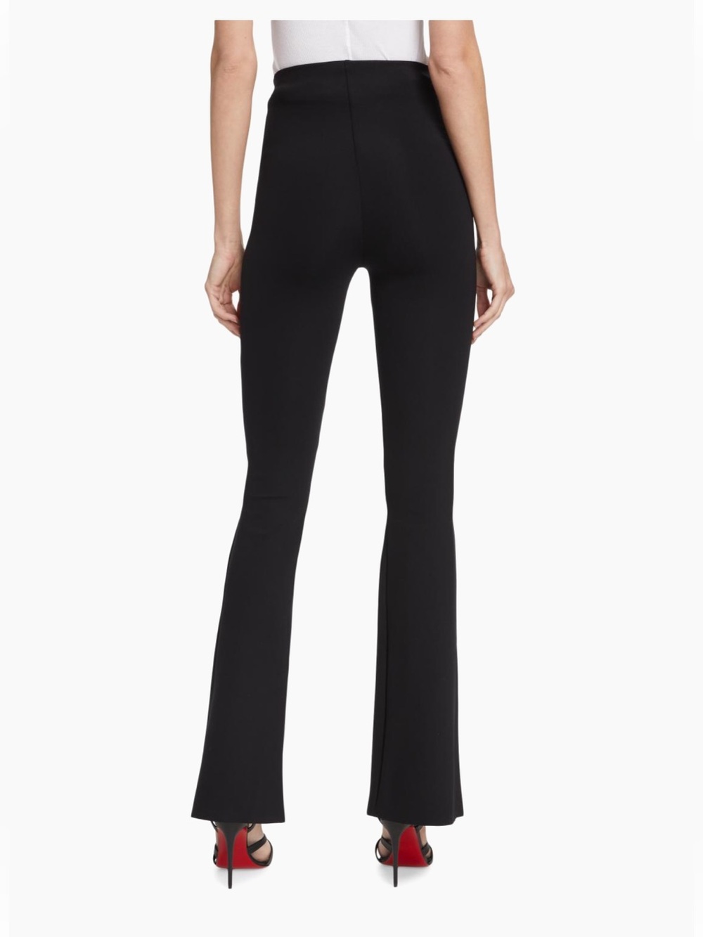 Commando Black neoprene High-Rise Flare Pants